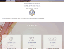 Tablet Screenshot of claremontyachtclub.org.au